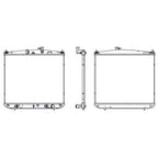 Replacement Plastic/Aluminum Radiator w/Towing Package (See compatibility Chart)