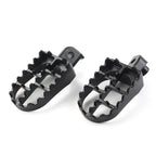 CNC Wide Foot Pegs Rear Set Pedals for Universal Motorcycle Bike Black