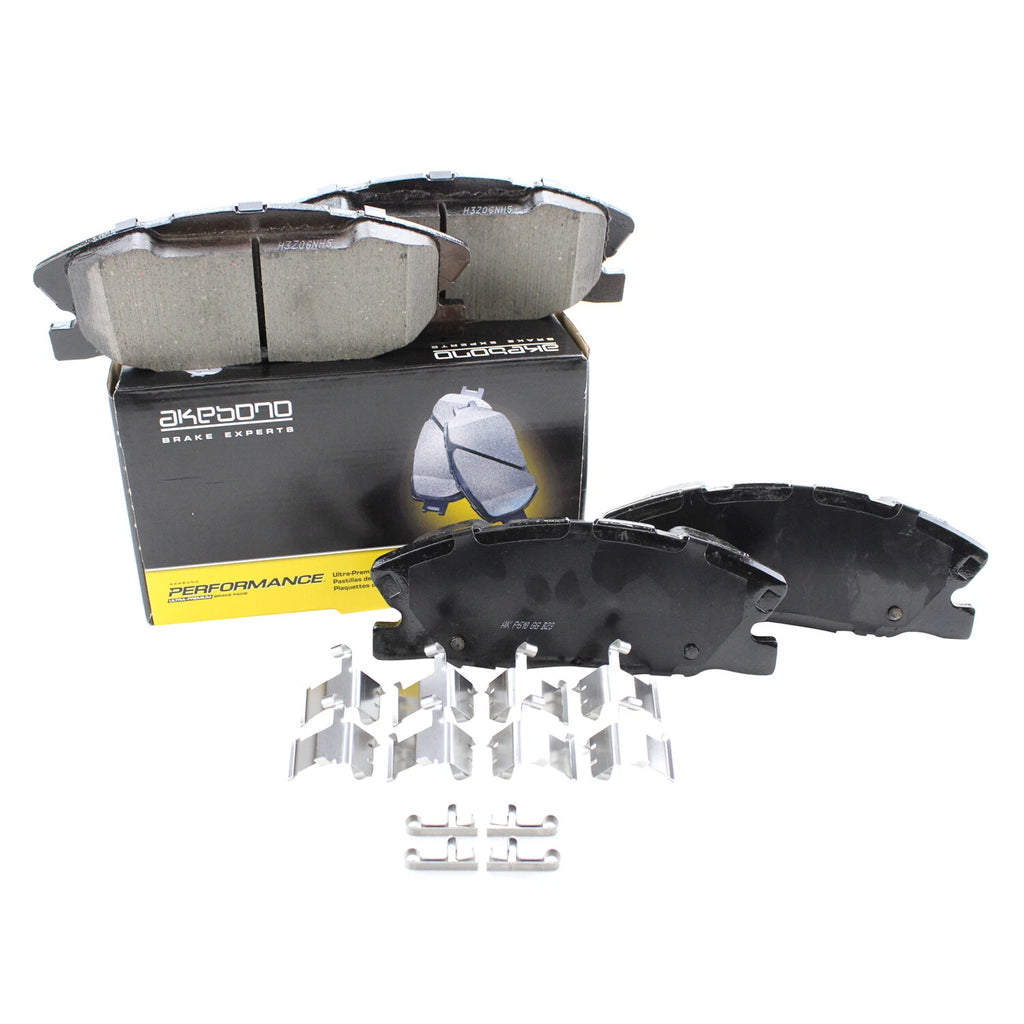 Set of 4 Akebono Performance Front Ceramic Brake Pads for Dodge Charger (2011–2023)