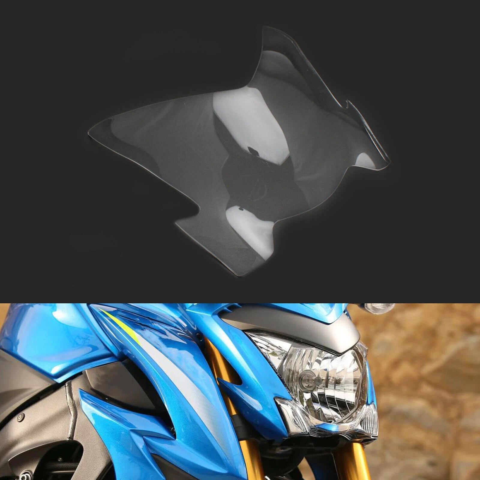 Front Headlight Lens Guard Protector for Suzuki GSX-S 1000 (2017–2021) T9