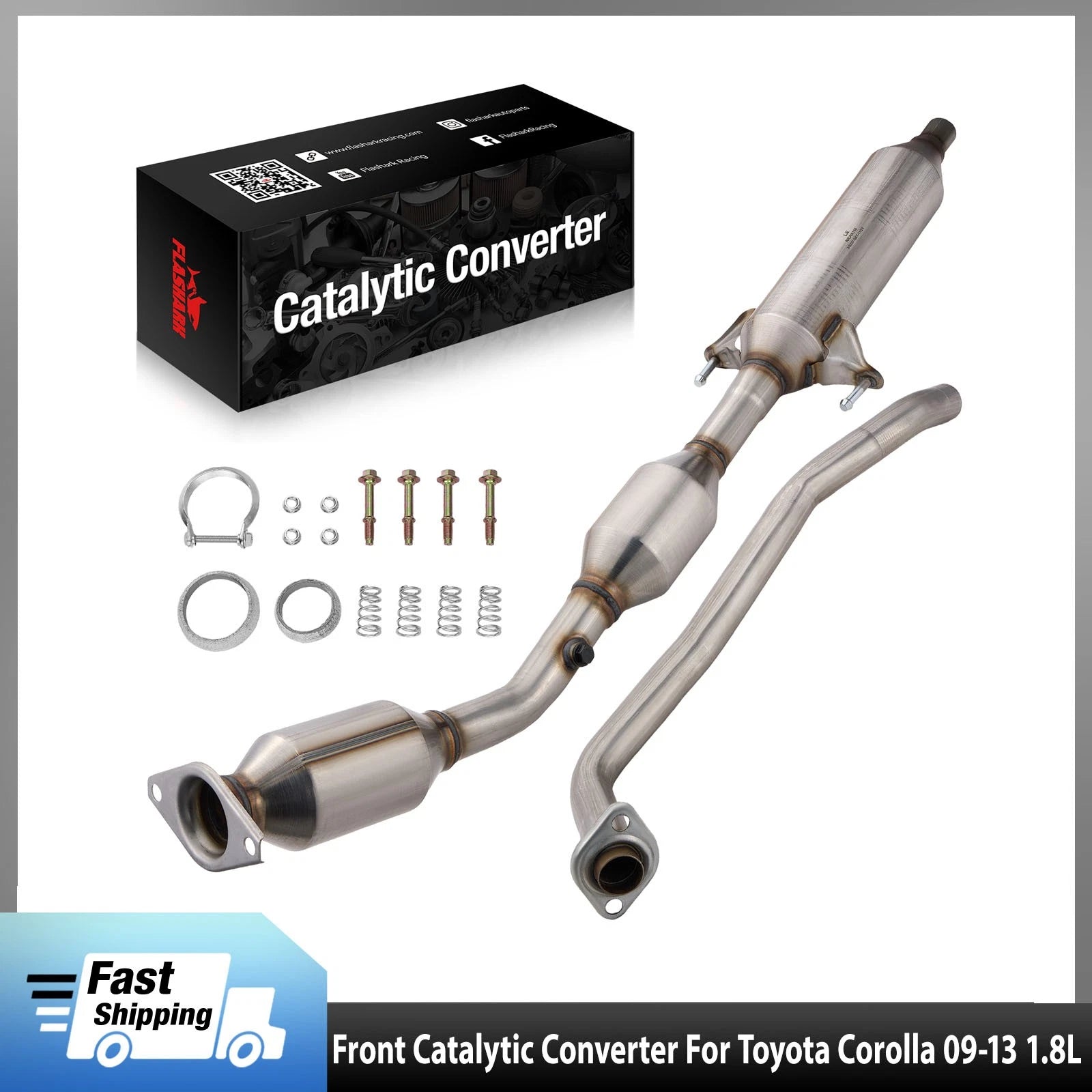 Front Catalytic Converter for Toyota Corolla (2009–2013), Pontiac Vibe (2009–2010)