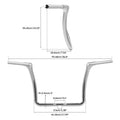 13" Ape Hangers Handlebar for Harley Electra Street Road Glide (2014–2025)