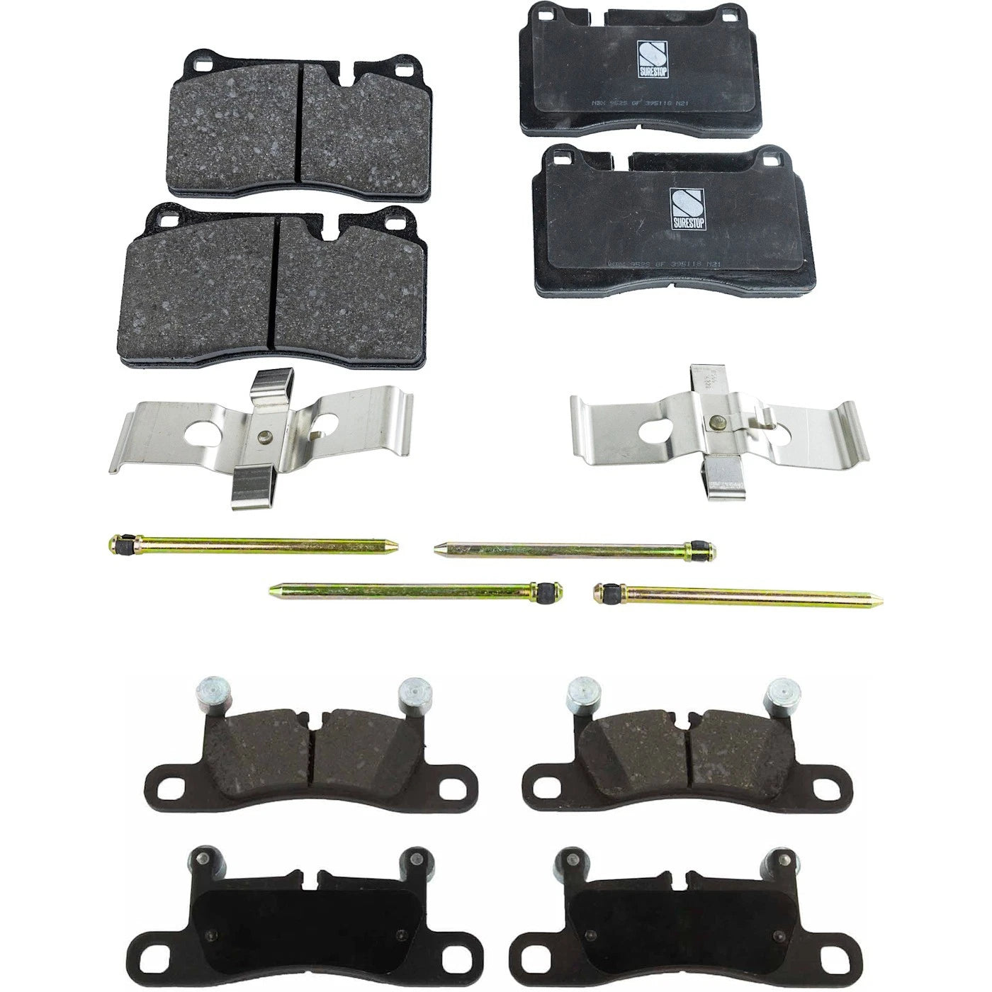 Set of 4 NAO Brake Pads for Volkswagen Touareg (2011–2017)