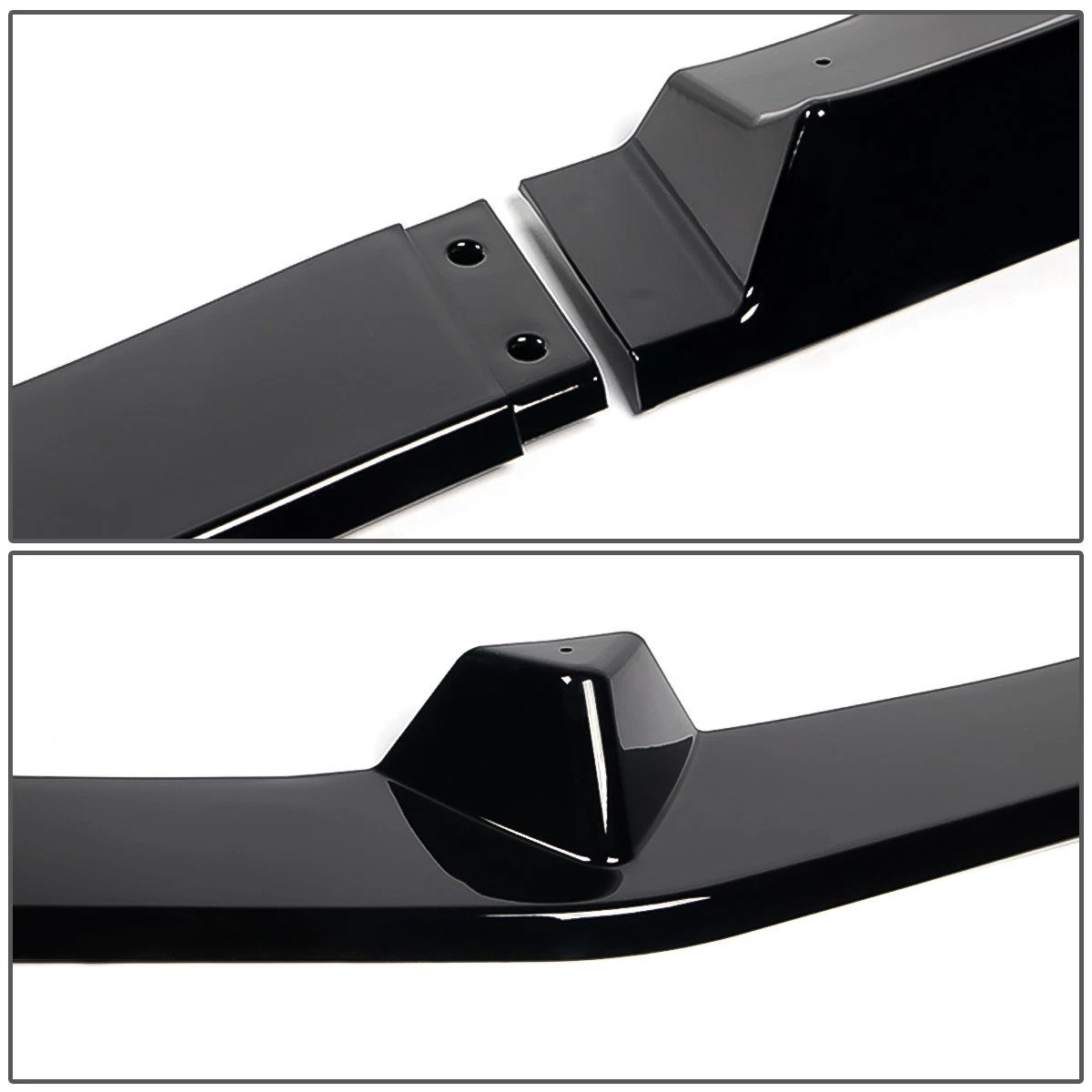 3Pcs Front Bumper Lip Splitter for Mercedes W204 C300 C350 (2012–2014)