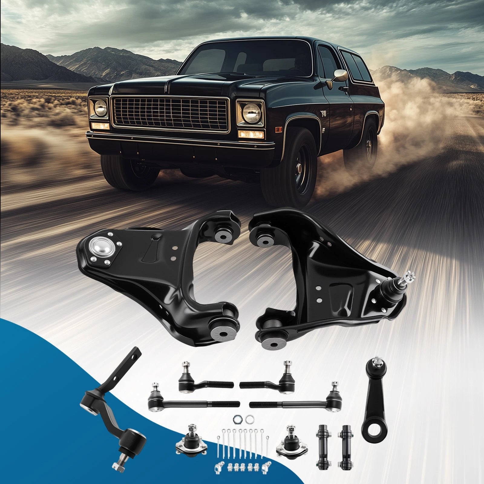 12pcs Front Suspension Upper Control Arms Kit for Isuzu Hombre (1998–2000)