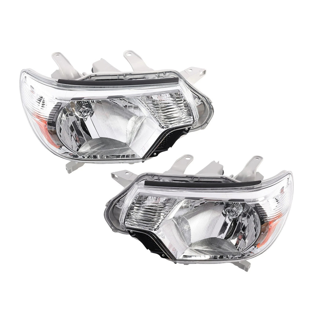 Pair Chrome Headlight Assembly for Toyota Tacoma (2012–2015)