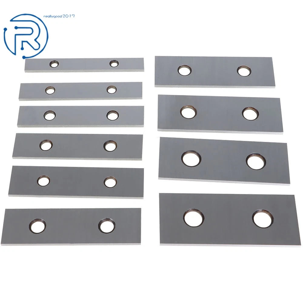 Set of 10 Precision Parallel Blocks 1/8" × 4" Hardened Steel