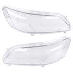 Pair Headlight Lens Covers for Honda Accord (2013-2015) Clear
