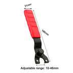 Angle Grinder Wrench Set with Adjustable 10-46mm Size and Hex Key