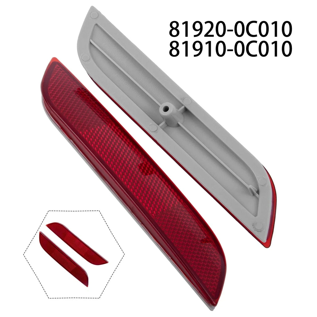 Pair Rear Bumper Reflector Lamp for Toyota Sequoia (2001–2004)