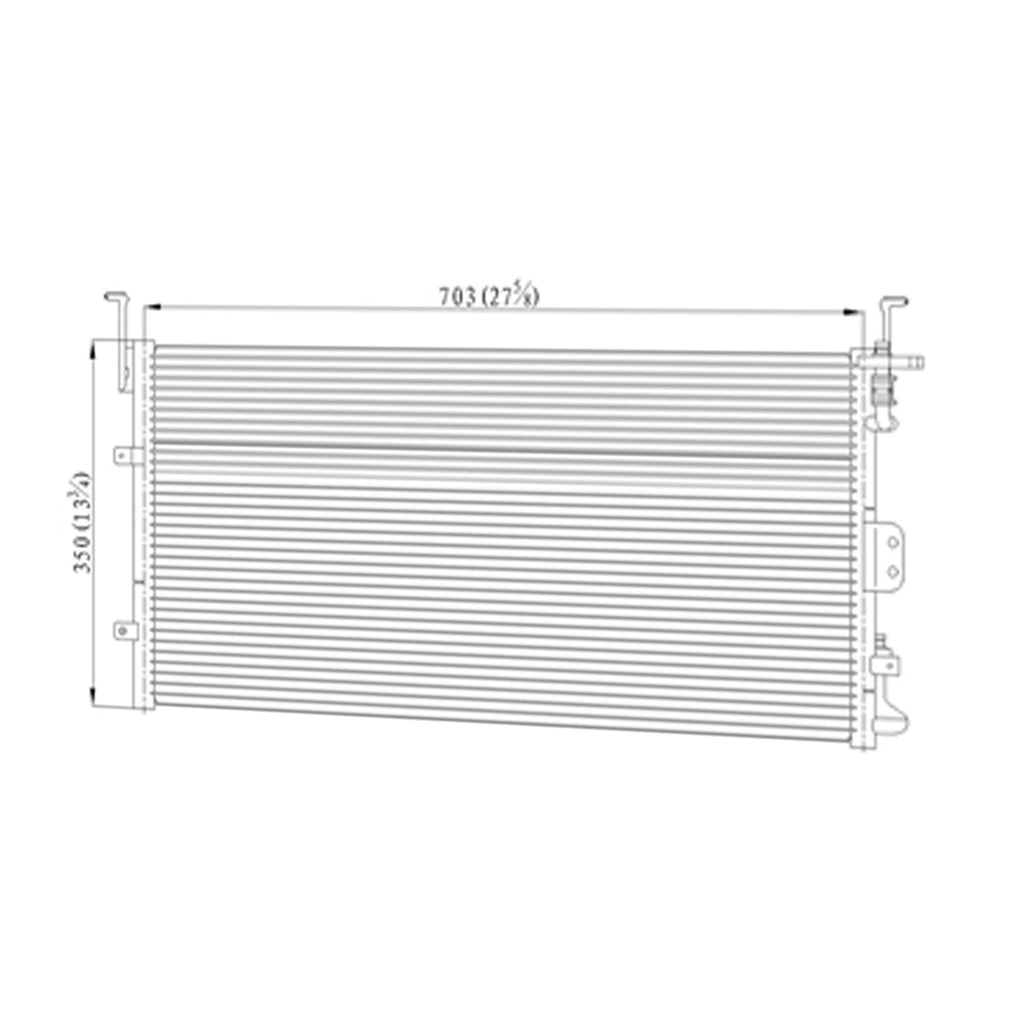 A/C Condenser Replacement Repair Part for Hyundai Sonata (2003–2004)