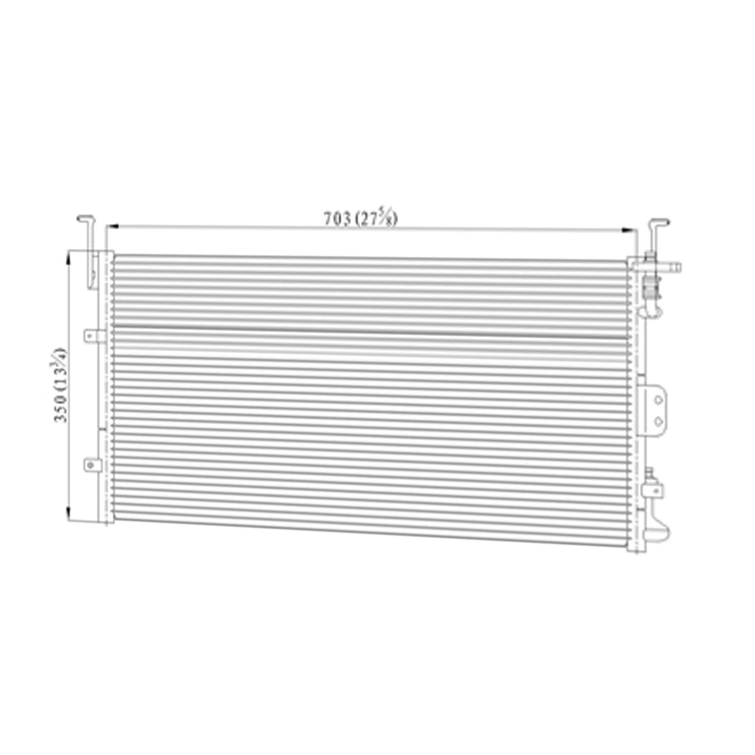 A/C Condenser Replacement Repair Part for Hyundai Sonata (2003–2004)