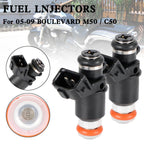 2X Fuel Injectors for Suzuki Boulevard M50/C50 (2005–2023) 16450-PLD-003, 15710-14G00