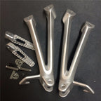 Silver Rear Passenger Foot Pegs Bracket for Suzuki GSX-R600 GSX-R750 (2006–2007)