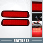 2pcs LED Rear Bumper Reflector Brake Tail Light 8192060051 for Lexus LX470 (1998–2007)