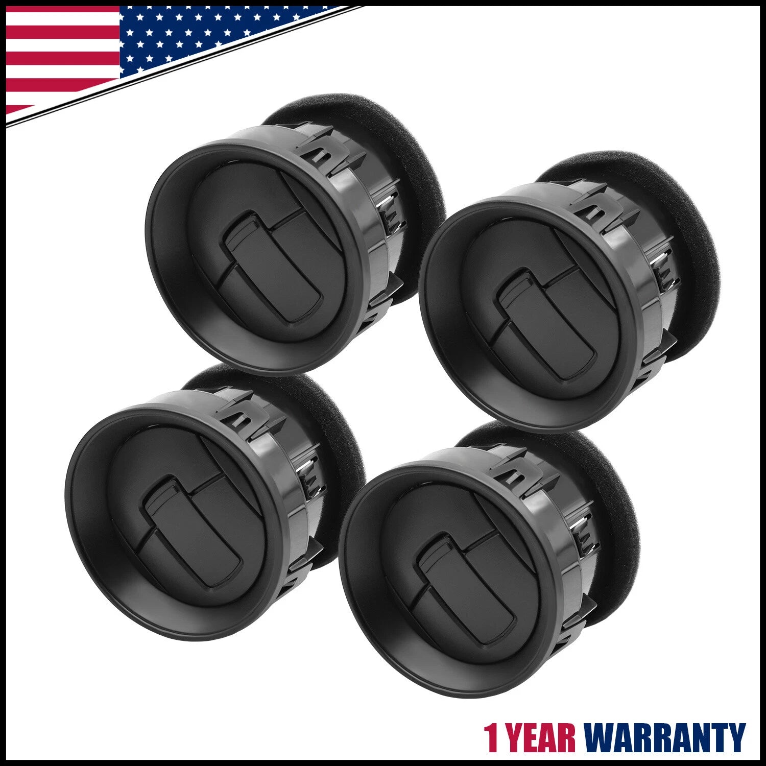 4X Air Vent Louvre Set for Ford F150 (2009–2014) AC Heater Dashboard Louvers