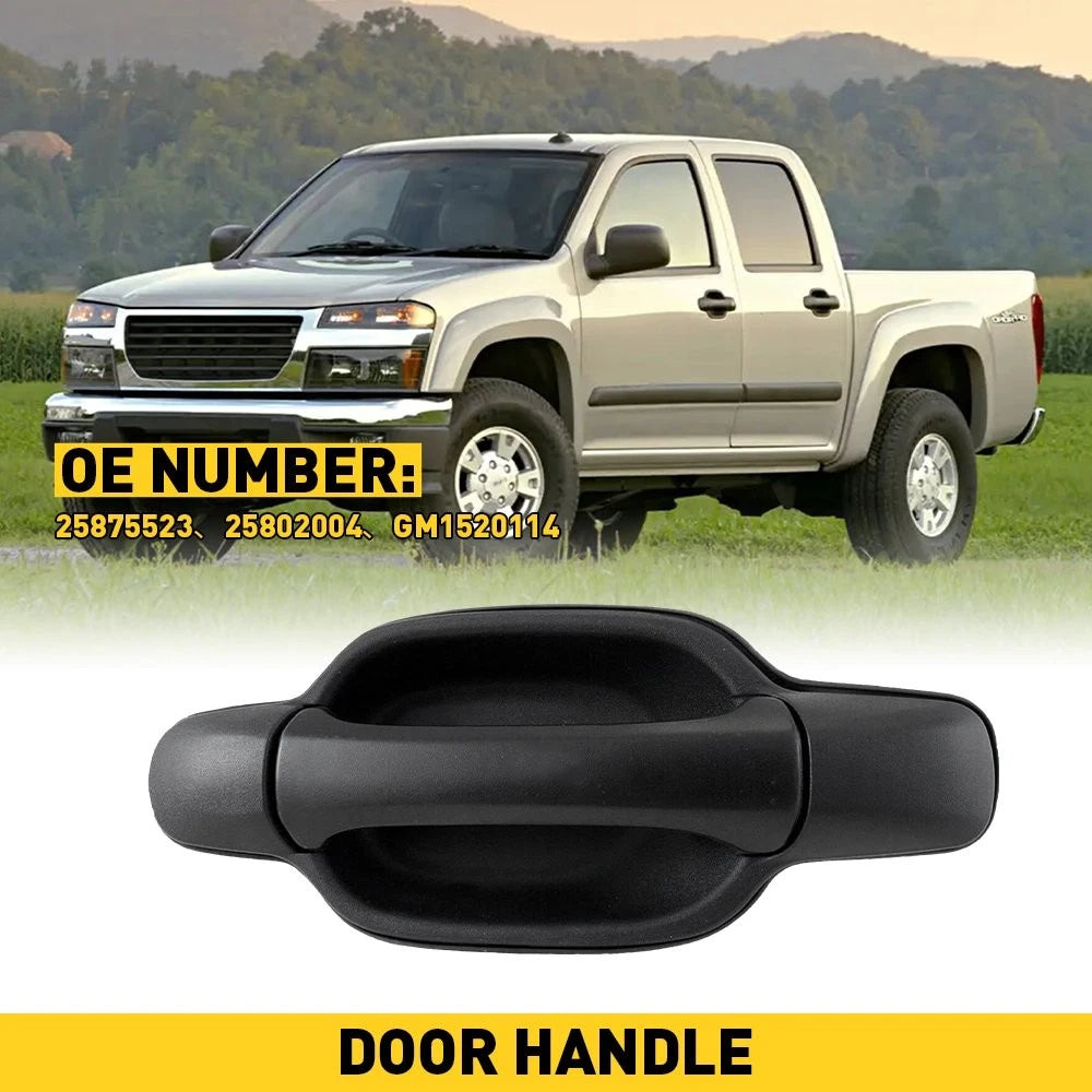 Outer Door Handle for Chevrolet Colorado GMC Canyon (2004–2012) Rear Left Black