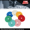 8 Pack Diamond Concrete Polishing Pads for Wet Dry Use (5")
