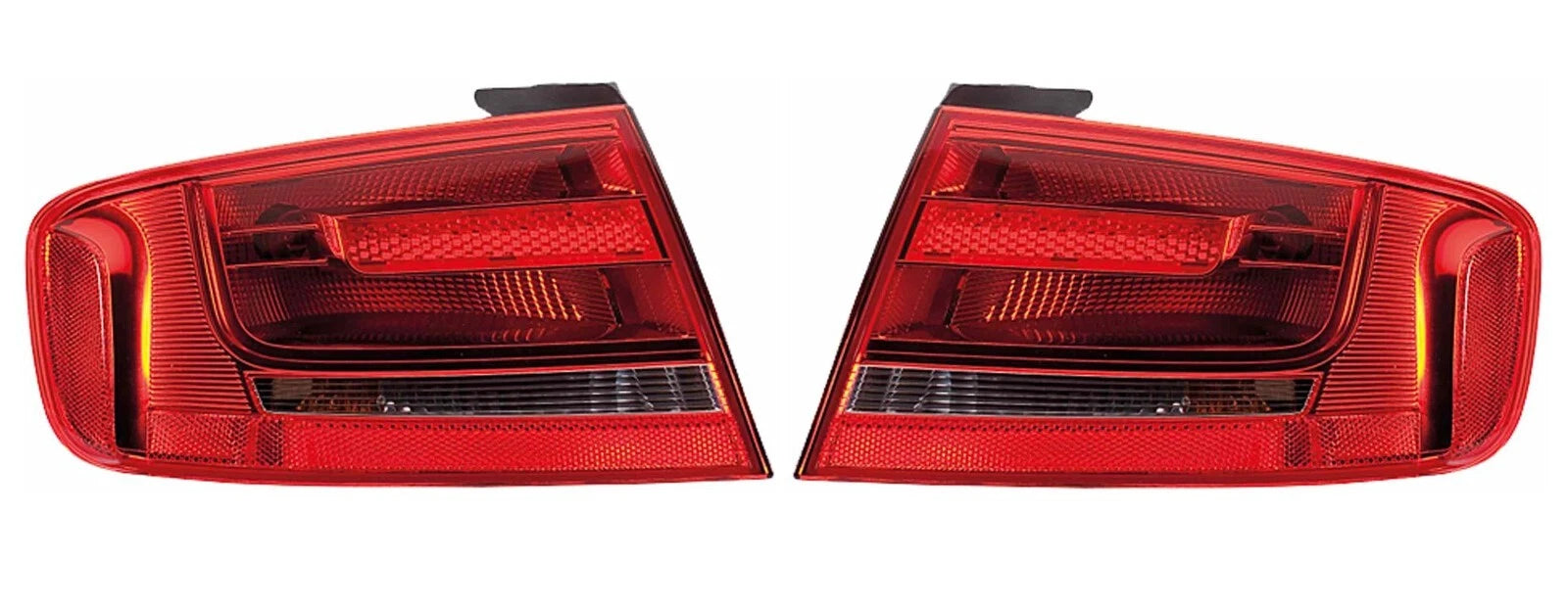 Set of 2 Hella Outer Tail Light Assemblies for Audi A4 Quattro S4 (1996–2001)