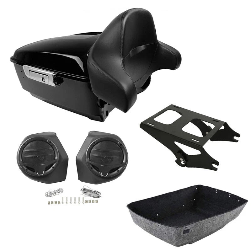 Trunk Pad Speakers Mount Rack for Harley Touring Street Glide (2014–2026)
