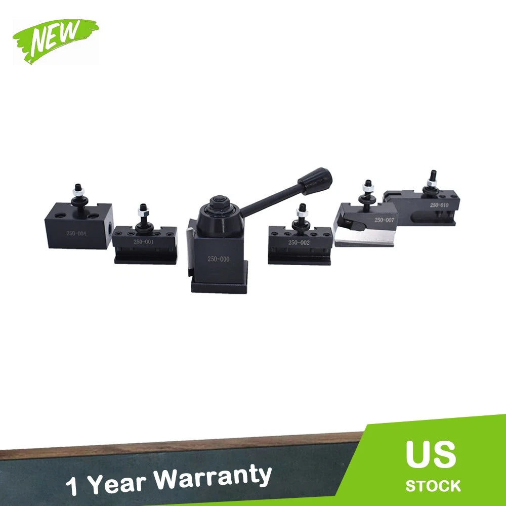 6X OXA Wedge Type Tool Post Holder Set 250-000 for Mini Lathe (Up to 8")