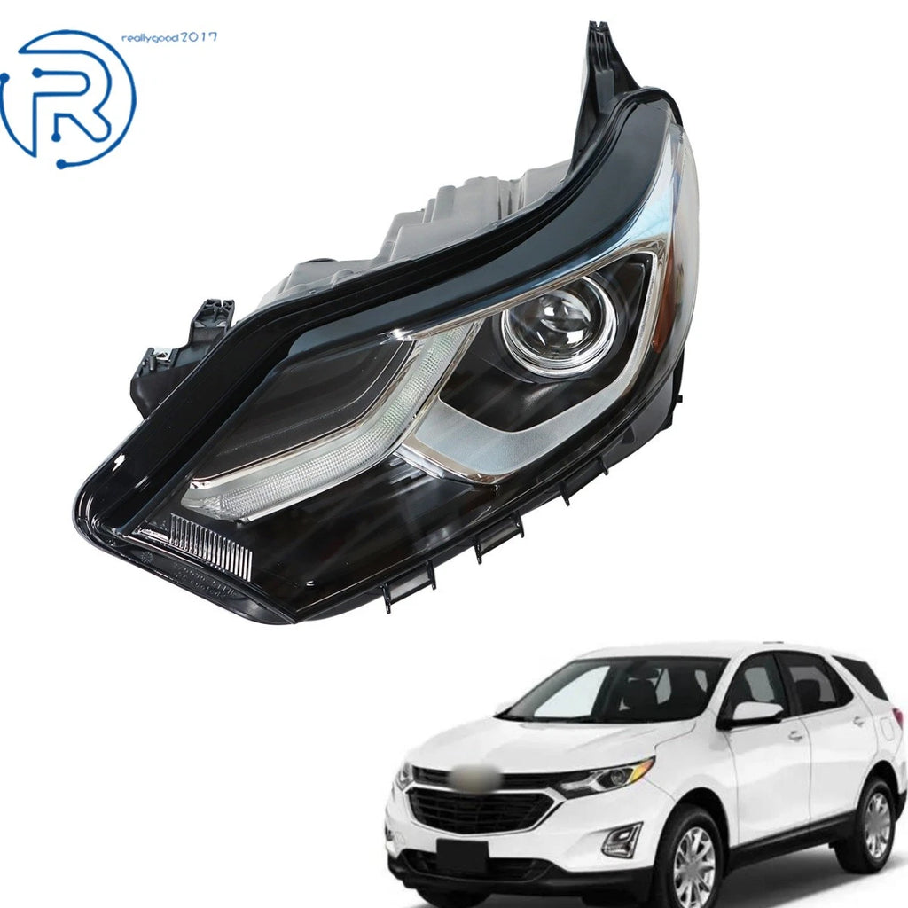 Headlight Assembly for Chevrolet Equinox (2018–2020) Left Halogen with LED DRL