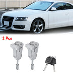 2X Door Lock Cylinder with 2 Keys 604837167 604837168 for Volkswagen Jetta (2011–2018)