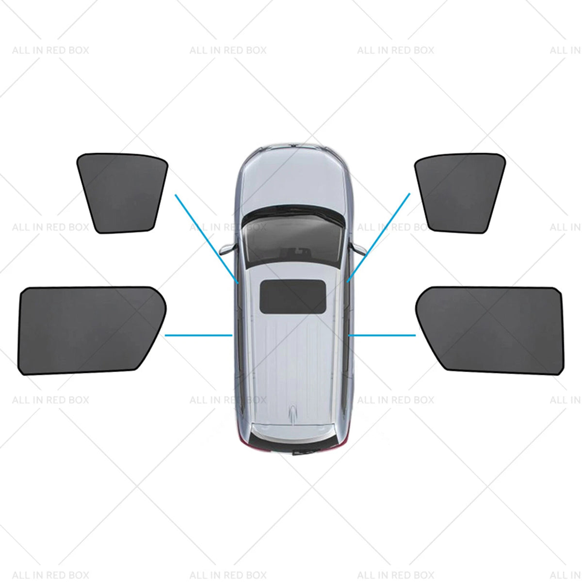 Magnetic Mesh Sun Blind Shades for Toyota Hilux SR5 (2015–2025)
