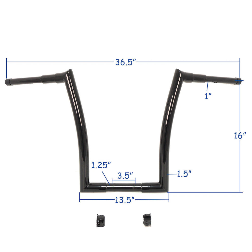 16" Ape Hanger Handlebar for Harley FLTRX FLTRXS FLTRU (2015–2020) 1.25"