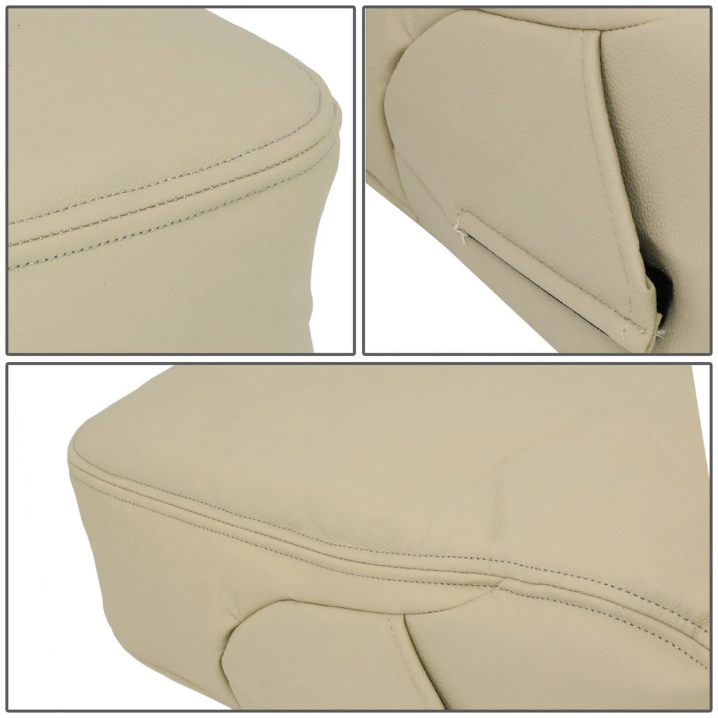 Leather Armrest Center Console Lid Cover Skin for Silverado Sierra (2007–2014)