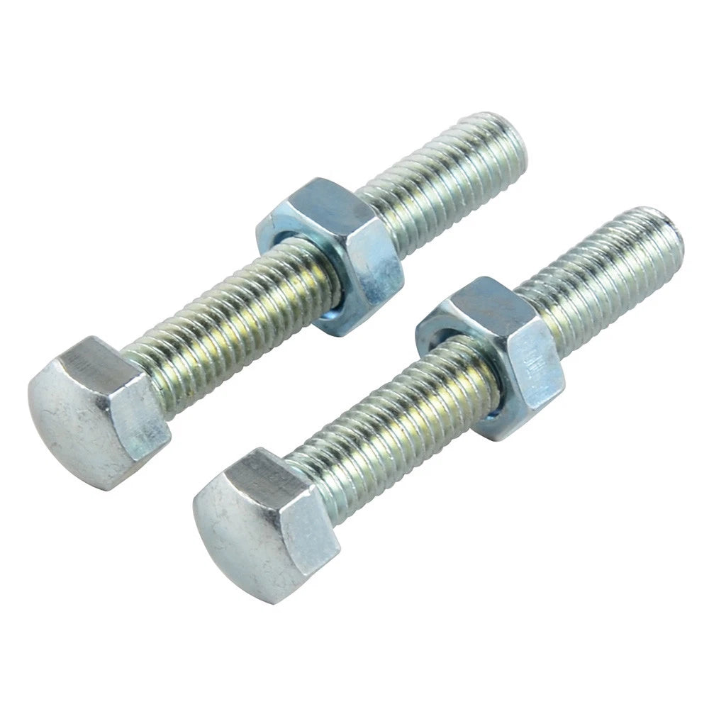 2X Rear Chain Adjuster Bolts M8x50 for Yamaha YZ125 YZ250 (1990–2018)
