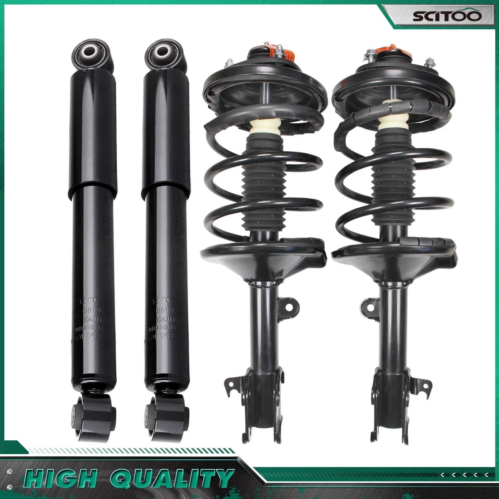 Front Complete Struts & Rear Shocks for Honda Odyssey (1999–2004)