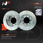 Front Drilled Rotors & Brake Pads for Ford F-250 F-350 F-450 (2013–2021)