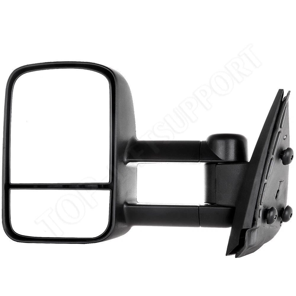 Set of 2 Black Manual Towing Side Mirrors for Chevy GMC 1500 2500 3500