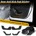Car Door Anti Kick Pad Sticker Scratch Protector for Mitsubishi Outlander (2022–2025)