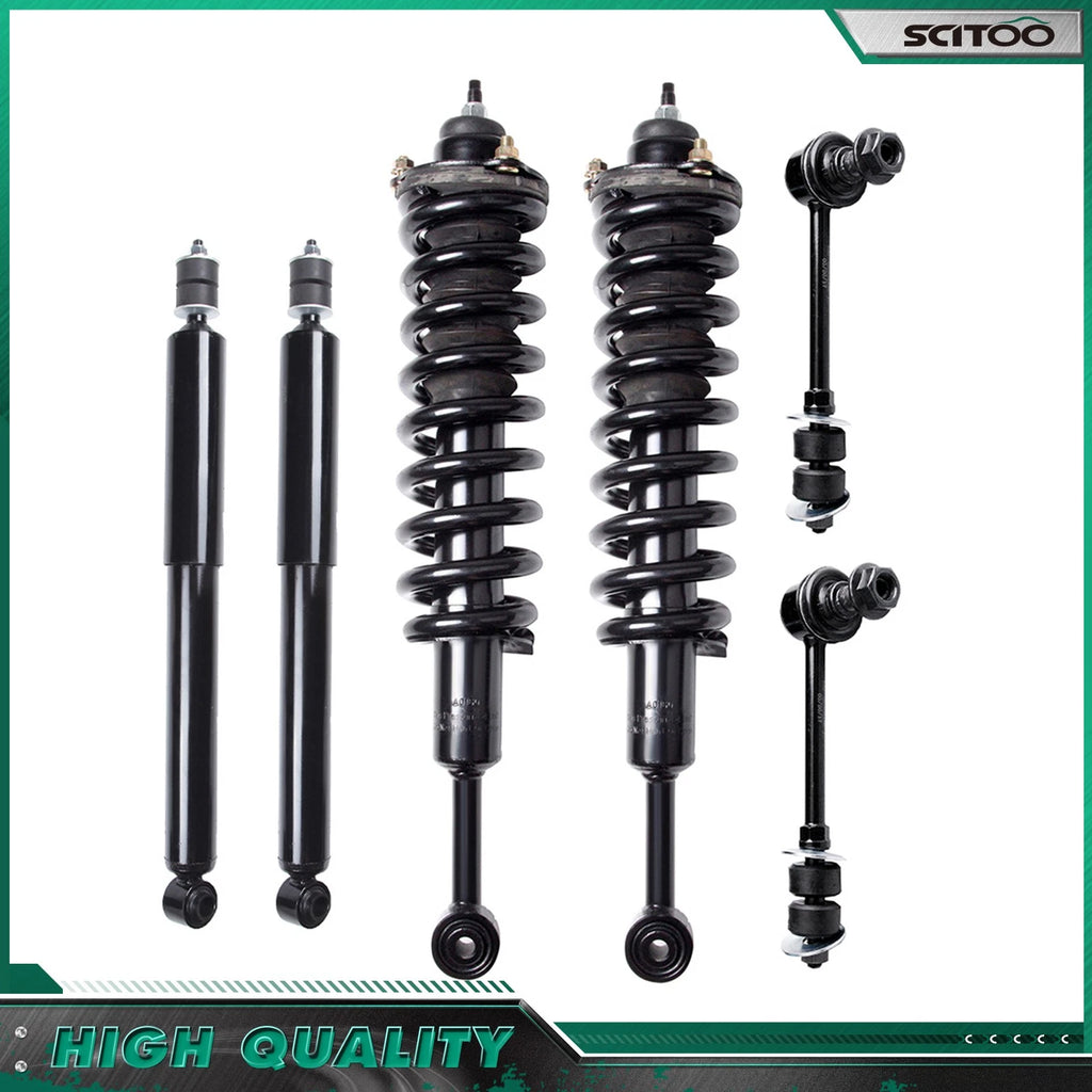Front Struts Rear Shocks Sway Bars Kit for Toyota 4Runner FJ Cruiser (2003–2018)