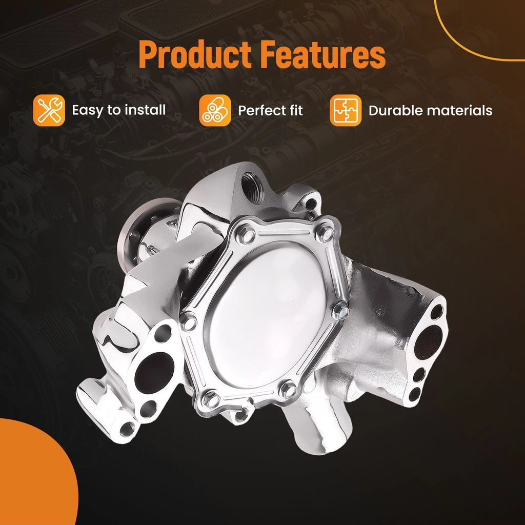 High Flow Water Pump Assembly for Chevrolet SBC 283 305 350 (1969–1987)