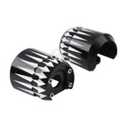 Black Lower Fork Slider Covers for Harley Touring Road Street Glide (1984–2013)