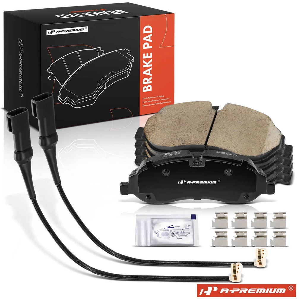 Set of 4 Front Side Ceramic Brake Pads for Ford Transit-150 250 350 (2015–2021)