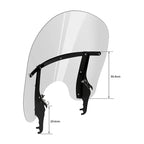 Clear Front Windshield for Harley Heritage Softail Fatboy Slim (2000-2017)
