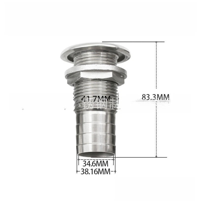 Thru-Hull Fitting for Yacht (316 Stainless Steel)