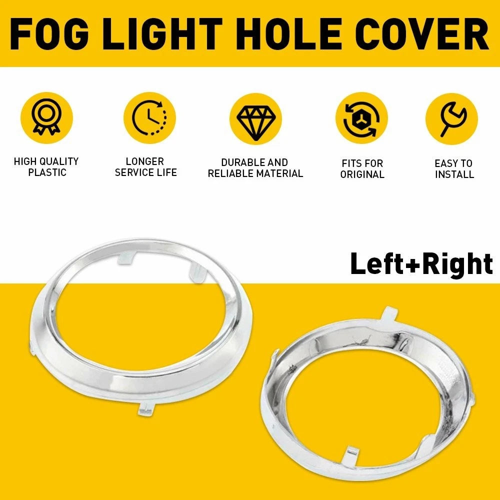 Set of 2 Fog Light Hole Covers for Toyota Sienna SE (2011–2017) 5271308020 Chrome