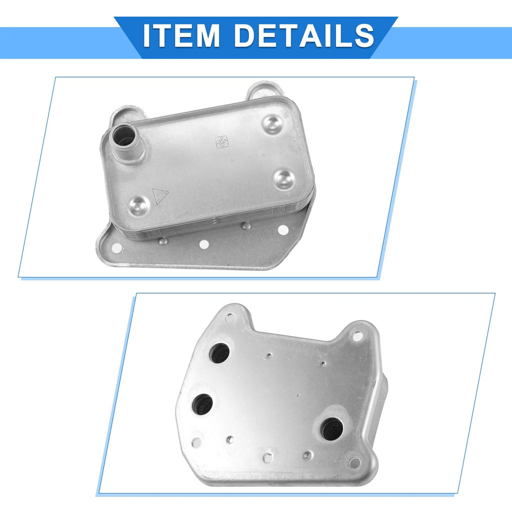 Engine Oil Cooler with Seals for Dodge Sprinter 3500 (2007–2018) No. 6461880301