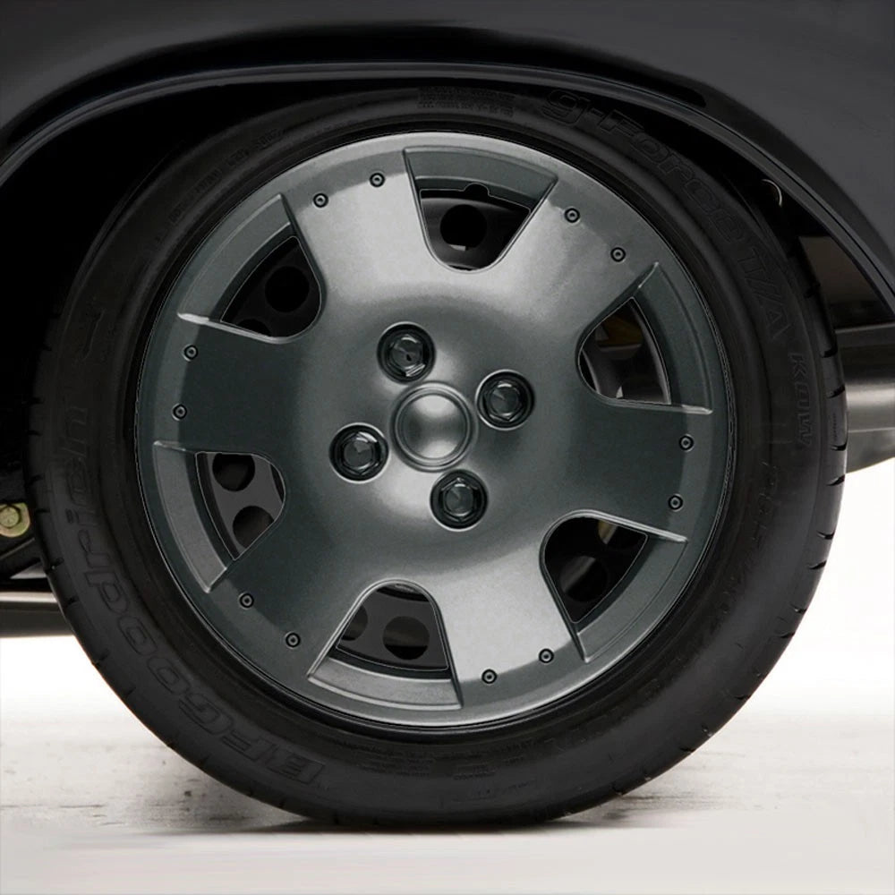 Set of Four 14" Silver Hubcap Wheel Covers for 2000-2005 Toyota Echo (Push-on)