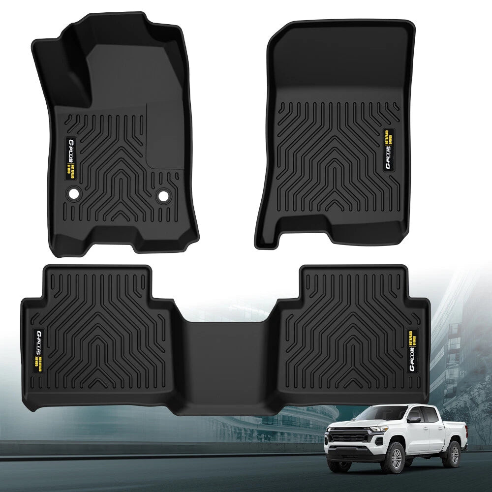 TPE Floor Mats for Chevrolet Colorado/GMC Canyon Crew Cab (2023–2024)