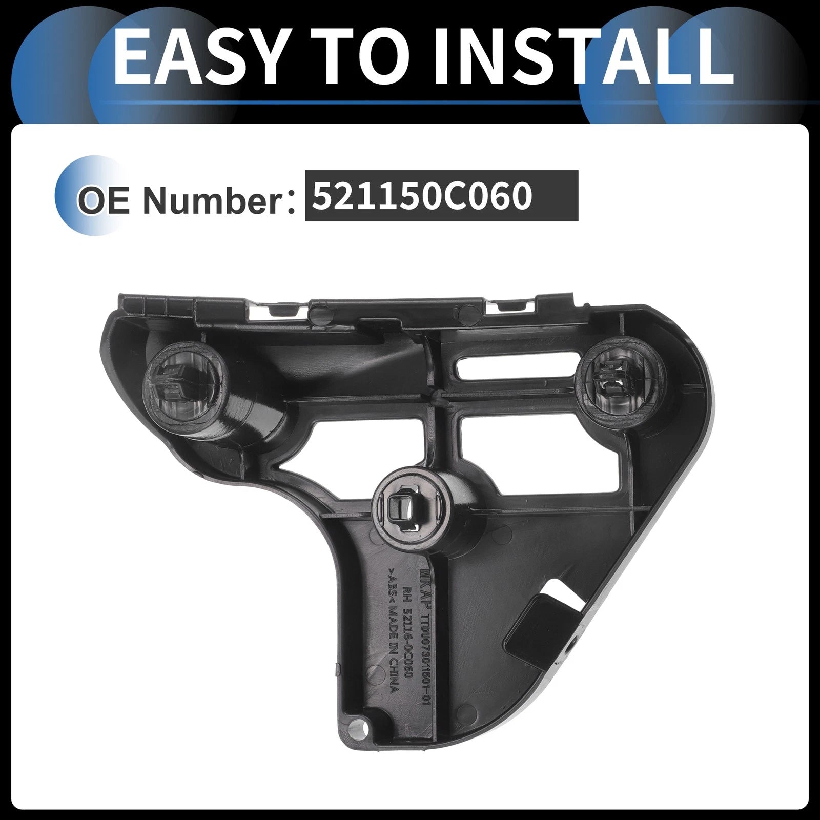 1 Pc Right Front Bumper Support Bracket No. 521150C060 for Toyota Tundra (2007–2014)