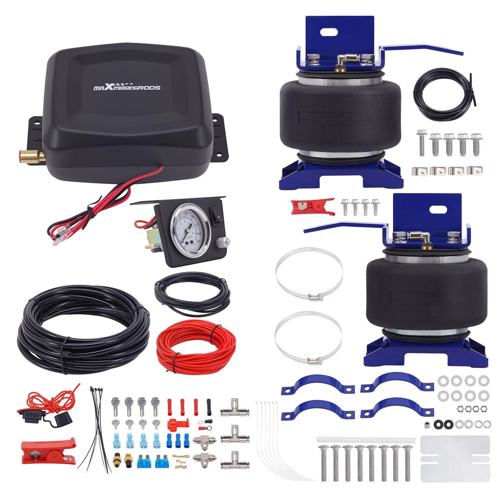 Air Suspension Springs + Compressor Kit for Chevy Express 2500 3500 (1996–2023)