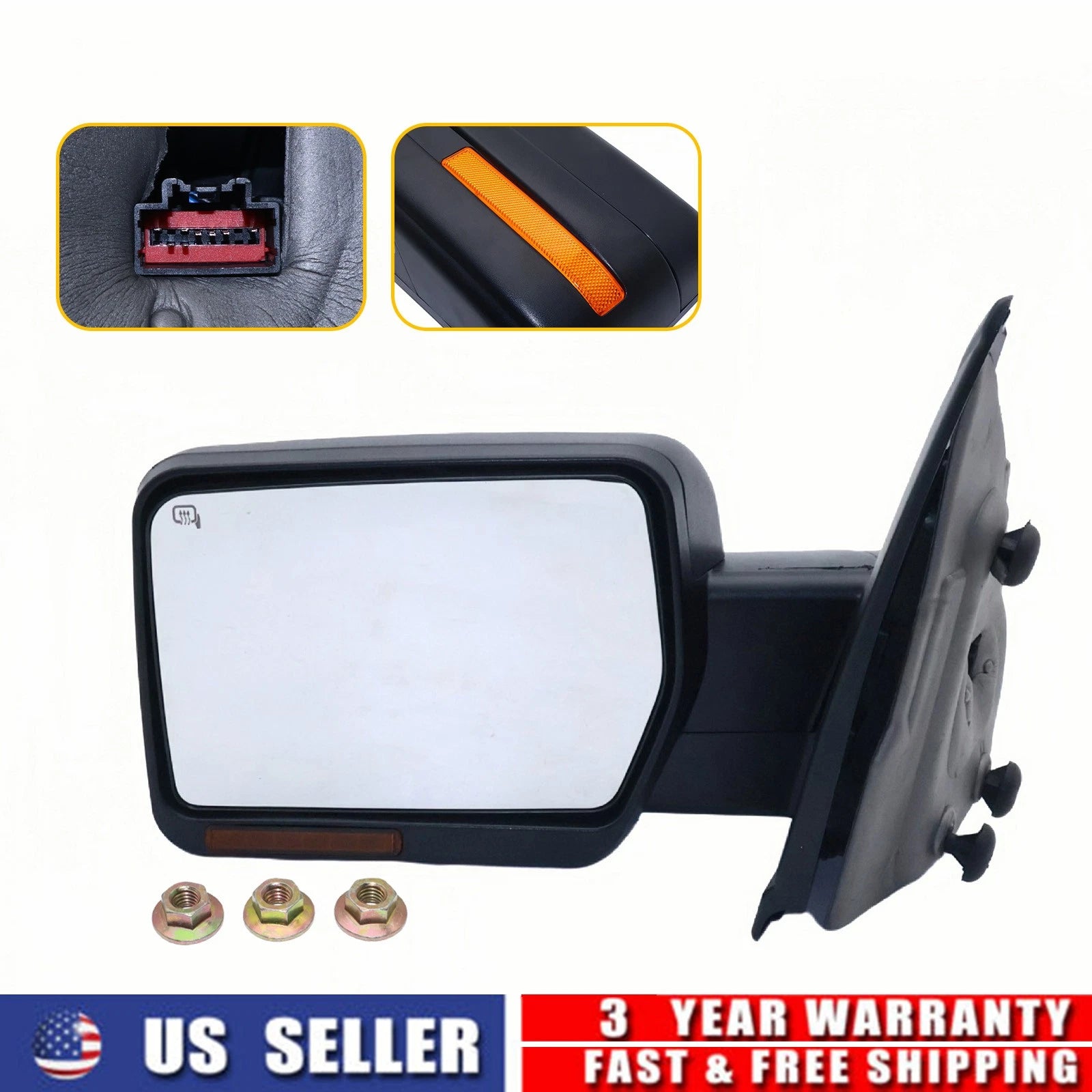 Mirror Puddle Light for Ford F150 (2011–2014) Manual Folding Heated Left LH
