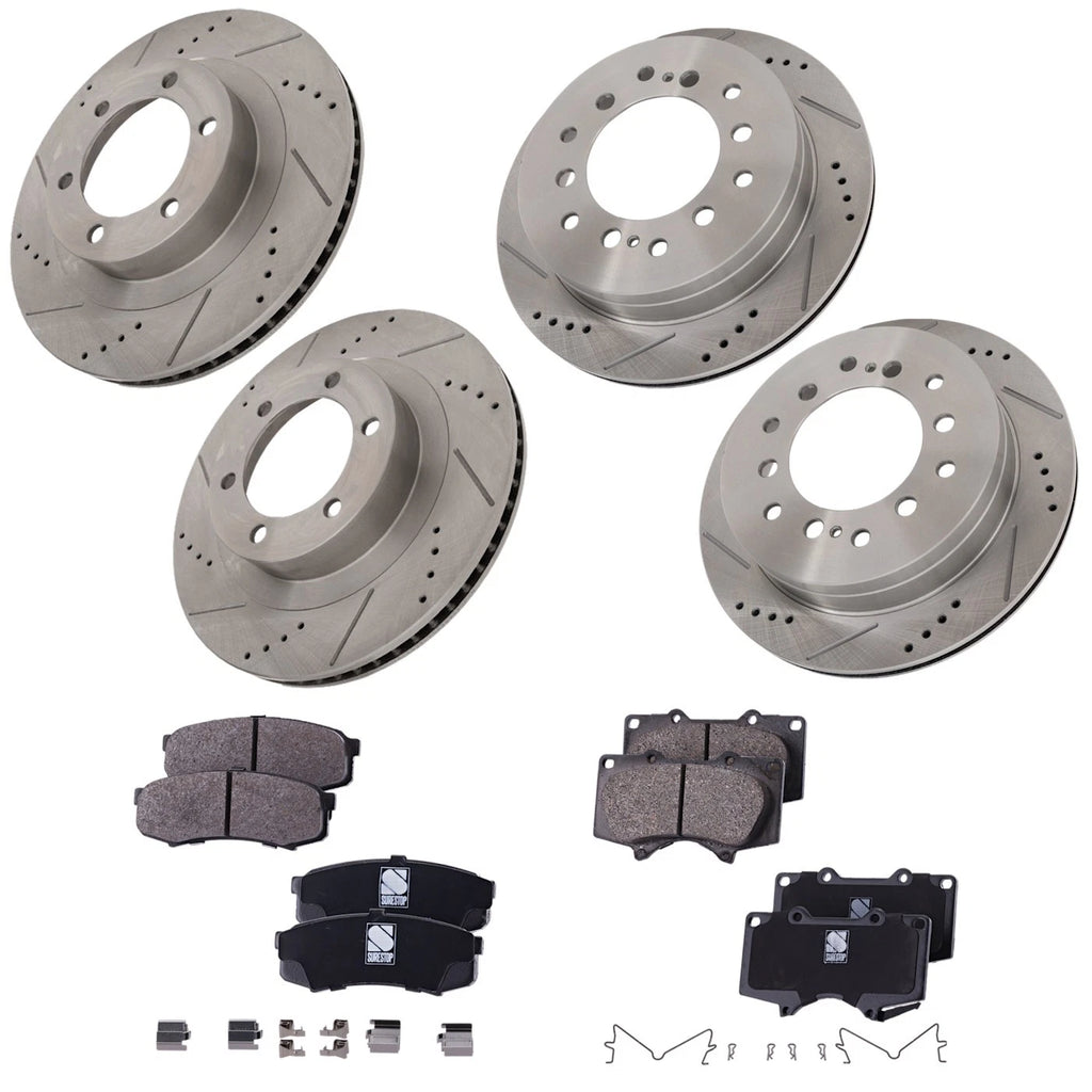 Brake Disc Rotors and Pads Kit for Lexus GX470 (2003–2009)
