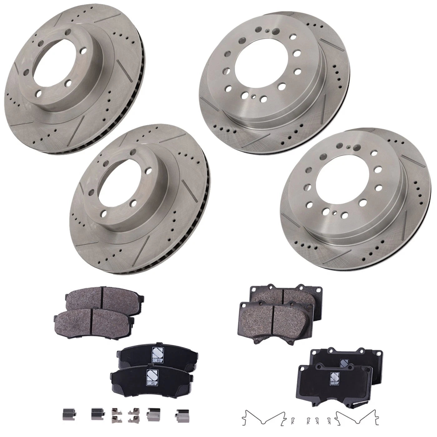Brake Disc Rotors and Pads Kit for Lexus GX470 (2003–2009)